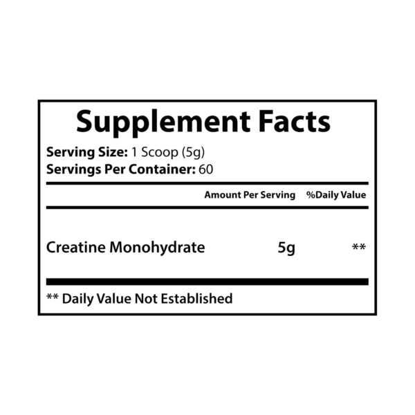 Creatine Monohydrate Supplement (300g, 11oz) - Image 5