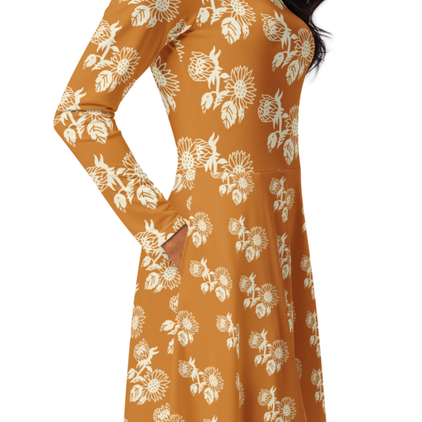 SoFlo™ -  Long sleeve midi dress - Image 6