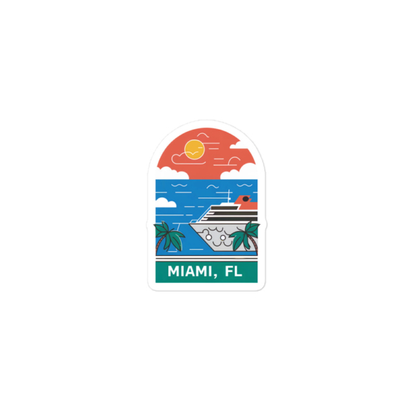 Vacation to Miami - Bubble-free stickers - Image 3