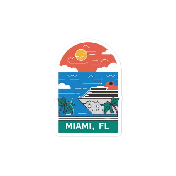 Vacation to Miami - Bubble-free stickers