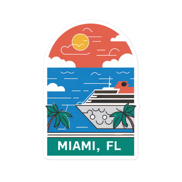 Vacation to Miami - Bubble-free stickers - Image 4