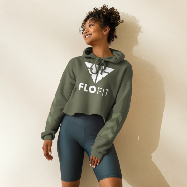 FloFit™ Army - Crop Hoodie