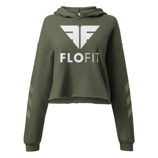 FloFit™ Army - Crop Hoodie - Image 6