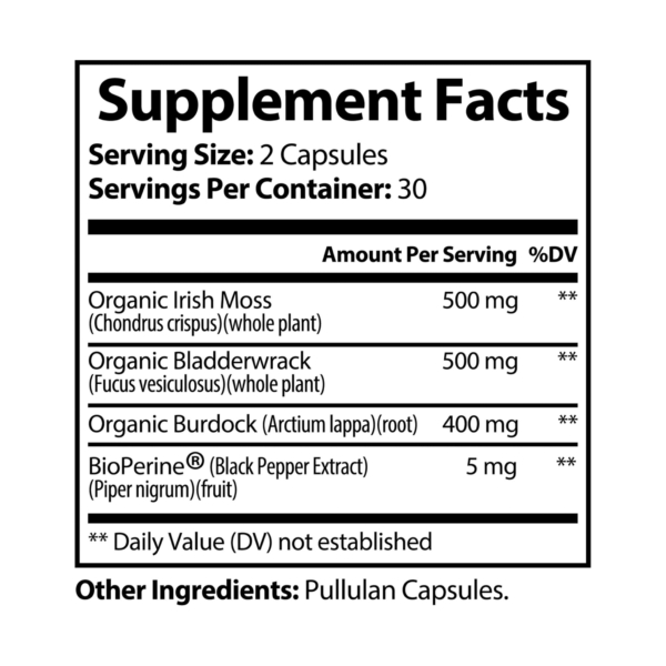 FloFit™ - Sea Moss Supplement (60 Capsules) - Image 6