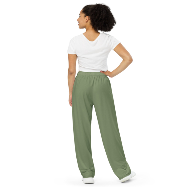 FloFit™ - Wide-leg Comfort Pants (Olive Green) - Image 4