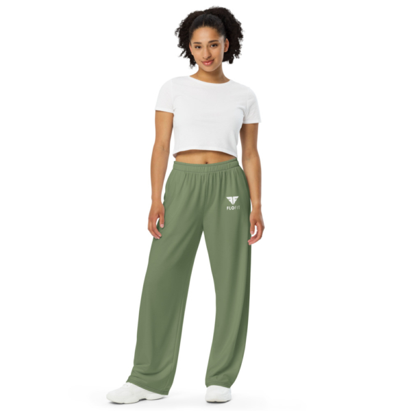 FloFit™ - Wide-leg Comfort Pants (Olive Green)